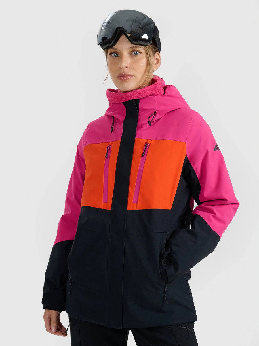 Dámska lyžiarska bunda 4F NeoDry 10 000 mm H₂O/ 8 000 g/m² Ružová